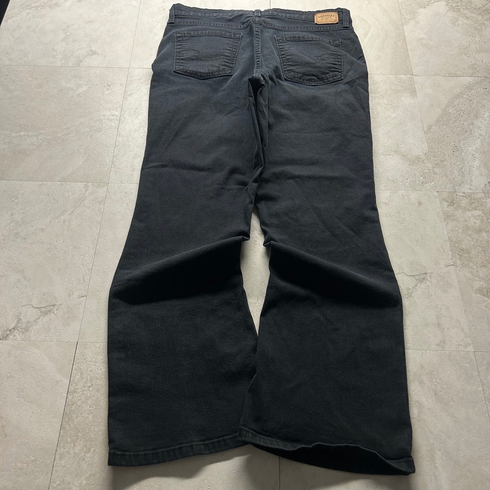 Signature by Levi Strauss Women 14 Short Black Bootcut Jeans Mid Rise Stretch